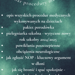 Webinar procedury medyczne